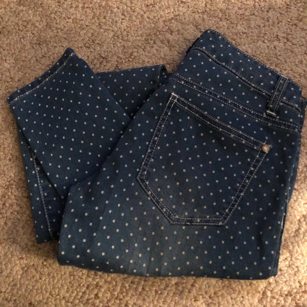 Polka dot jeans